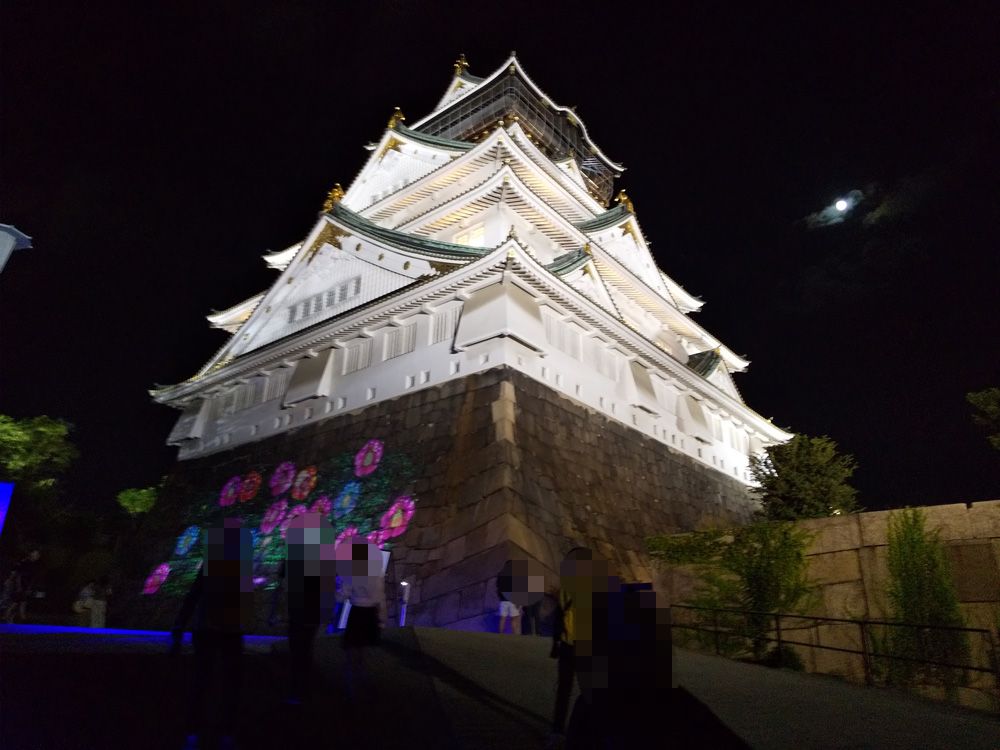 リニューアルされた大阪城サクヤルミナ…思ったほどの混雑では無かった